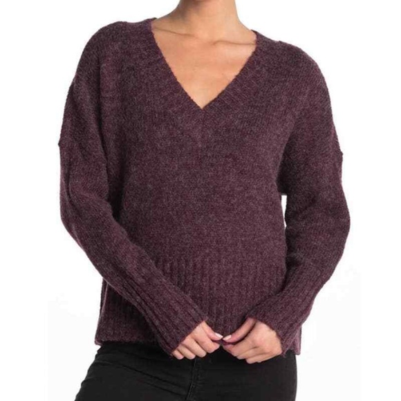 ABOUND V-Neck Sweater in Burgundy - XL - NWT - Picture 1 of 6